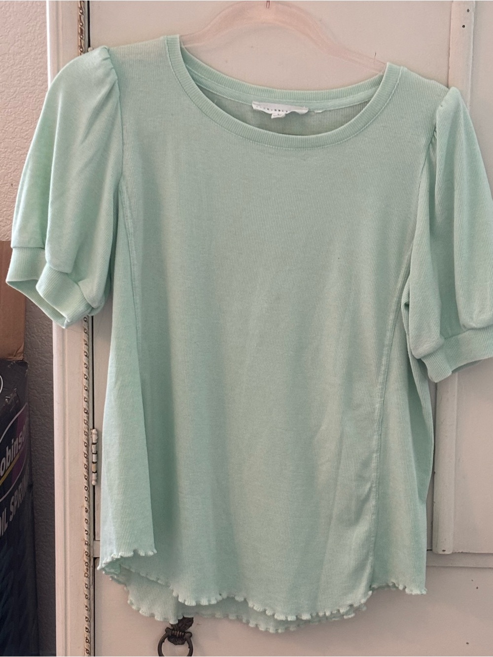 Jane and Delancey Mint Green Short Sleeve Crew Tee